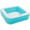 INTEX 57100 Bazén štvorec 85 x 85 x 23 cm - tyrkysovo modrý