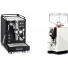 La Pavoni Mini Cellini, black + Eureka Mignon Perfetto, CR white