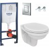 GROHE G+V 1 - set 5v1- Rapid SL pre WC + tlačidlo + úchyty + závesné WC Vima + WC sedátko