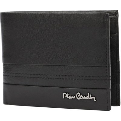 Pierre Cardin pánska kožená peňaženka s prešitím 97-8806 RFID čierna