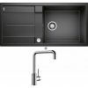 Blanco METRA XL 6 S antracit + excentrické ovládanie + Blanco MILI chróm 519413