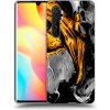 Picasee silikónový čierny obal pre Xiaomi Mi Note 10 Lite - Black Gold