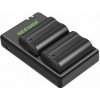 Neewer 2-Pack EN-EL15 EN-EL15 Battery Charger Set Compatible with Nikon (Micro USB Port, 2100mAh) 4244439