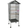 Kvalitná nemecká klietka, kovová voliéra pre papagáje a hlodavce. So strieškou, 65x65x156cm.