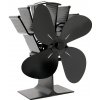 Ventilátor na kachle FLAMINGO štvorlopatkový, čierny FLHSF17-267