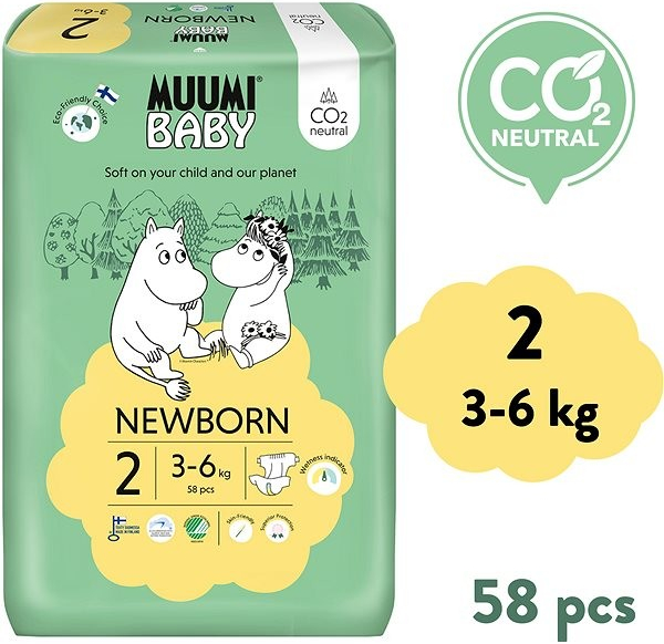 MUUMI BABY Newborn 2 58 ks