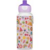 MEPAL CAMPUS 400 ml - tesniaca detská fľaša s náustkom pop-up, bez BPA, motív Food Fest