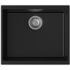 STRONG StrongSinks S3 Drez granit Hron 530, rozmer 530 x 460 mm, bez odkvapávača,čierny