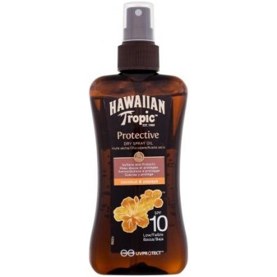 Hawaiian Tropic Protective Dry Spray Oil SPF10 suchý olej na opaľovanie 200 ml