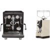 ECM Synchronika, black, dark walnut + Eureka Mignon Specialita, CR cream