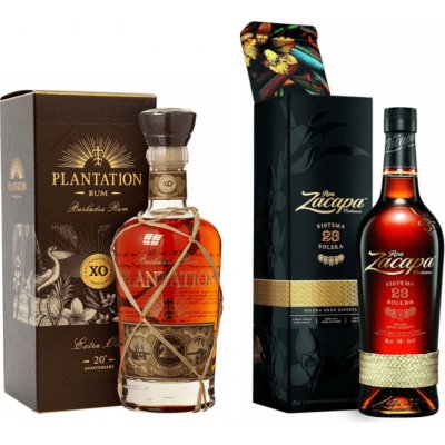 Zacapa 23 40% 0,7 l a Plantation XO 20th Anniversary 40% 0,7 l (set)