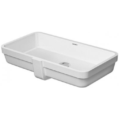 Duravit Vero Air - Umývadlo vstavané, 635x345 mm, s prepadom, bez otvoru na batériu, biela 0384600000