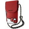 Hello Kitty Leather Hiding Kitty Phone Bag Red Nové