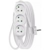 EMOS Predlžovací kábel 3 zásuvky 5 m, biely 1,5 mm2