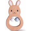 Bigjigs Toys Bigjigs Baby Dřevěné chrastítko králíček