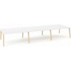 Interier-Ricany Pracovné stoly Bench ALFA ROOT 480x160cm, biely