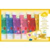 Djeco Colours for little ones 6 tubes of finger paint - Glitter uni