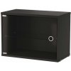 String Skrinka Display Cabinet with Swing Glass Door, black stained ash