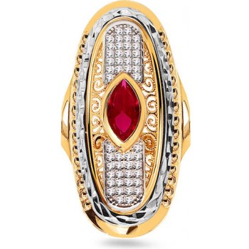 iZlato Forever zlatý prsteň zdobený zirkónmi a červeným kameňom IZ22283 od  329 € - Heureka.sk