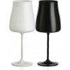 Crystalex Poháre na víno Black White 400 ml 2 ks