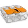 Svorka WAGO COMPACT 221-413 krabicová 3 x 0,2-4 mm² s páčkou