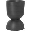 Ferm Living Kvetináč Hourglass, veľký – čierny