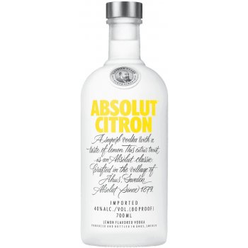 Absolut Citron 40% 0,7 l (čistá fľaša)