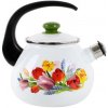 TORO Smaltovaná kanvica 2,5l biela so vzorom 442711K