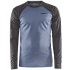 Pánske funkčné tričko Craft Core Warm Baselayer Ls Veľkosť: XXL / Farba: sivá/modrá