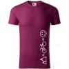 Hory bicykel úsmev - Tričko z organickej bavlny - L ( Fuchsiová )