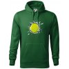 Tenisová loptička v triku - Mikina pánska Cape s kapucňou - S ( Fľaškovozelená )