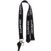 Unihoc Coach whistle black with lanyard čierna