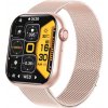 Kronus KR57, inteligentné hodinky, kovový remienok, ružová farba KR57 metal pink