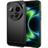 Techsuit – Carbon Silicone silikónové puzdro pre Xiaomi 17 Ultra – čierne