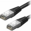 AlzaPower Patch CAT5E FTP 0,5 m čierny APW-CBP5EF0005B