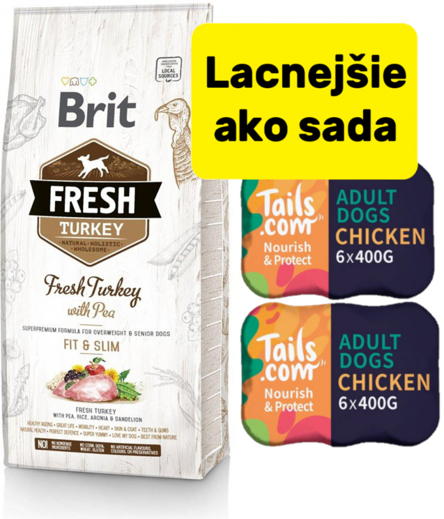 Brit Dog Fresh Turkey & Pea Light Fit & Slim 12 kg