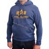 Alpha Industries Basic Hoody pánska mikina New navy/wheat modrá