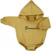 Dojčenské teplákové body s kapucňou baggy Koala Dreamer horčicová 62 (3-6m), 20C51397