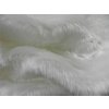 Umelá kožušina, biela, 25 mm vlas metráž: min. 0,2 bm