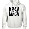 Nápis Krav Maga - Oversized mikina pánska Moon - kratšia + širšia - XL ( Biela )