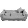 BOHO obdĺžnikový pelech pre psa, sivý - 90 cm x 75 cm