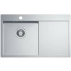 Alveus QUARTO 30 Brúsená oceľ, ľavý 1124384 - Drez nerezový 780x480mm, vanička 400x380x190mm