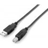 C-TECH Kabel USB A-B 1,8m 2.0, černý CB-USB2AB-18-B