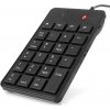 C-TECH KBN-01, numerická, 23 klávesov, USB slim black KBN-01