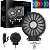 LED CESTNÁ PRACOVNÁ LAMPA REFLEKTOR 18W RGB 12V 24V DRL