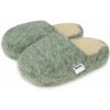Vlnka TV papuče z ovčej vlny zelená