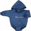 Dojčenské teplákové body baggy s kapucňou Koala Dreamer modrá - 68 (4-6m)
