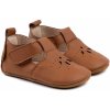 Detské papučky kožené capáčky hnedé Cognac Mikk-Line 20012 Veľkosť: 0-6m