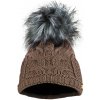 Bontis Dámska zimná čiapka s kožušinovým brmbolcom - Kašmírová | uni