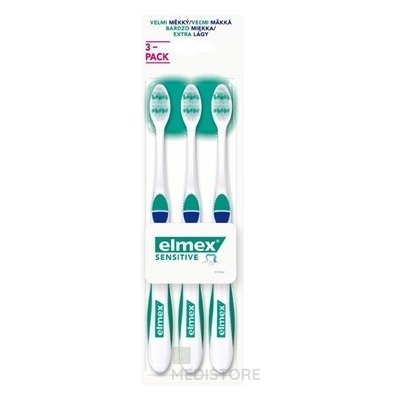 ELMEX SENSITIVE ZUBNÁ KEFKA 3-PACK Extra Soft 1x3 ks